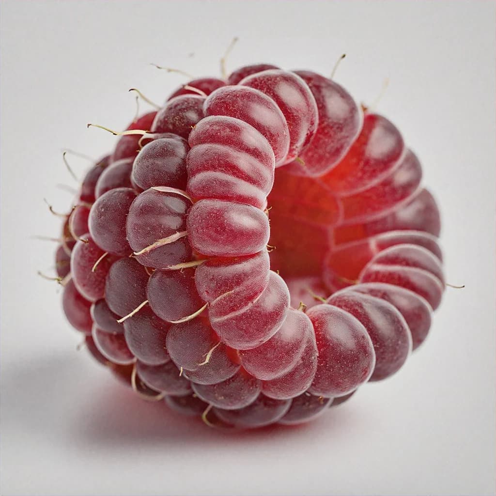 Atherton Raspberry - fresh fruit image for easy identification