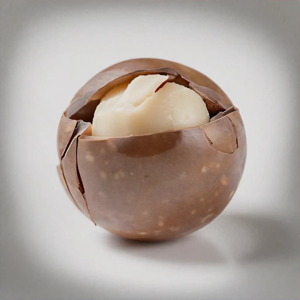 Macadamia - fresh fruit image for easy identification