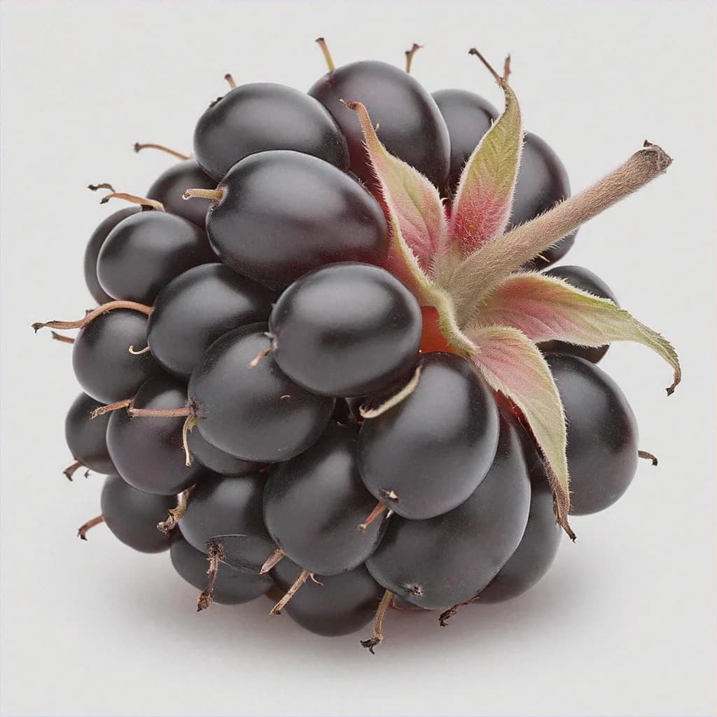 Rubus arcticus (Arctic Bramble) - fresh fruit image for easy identification