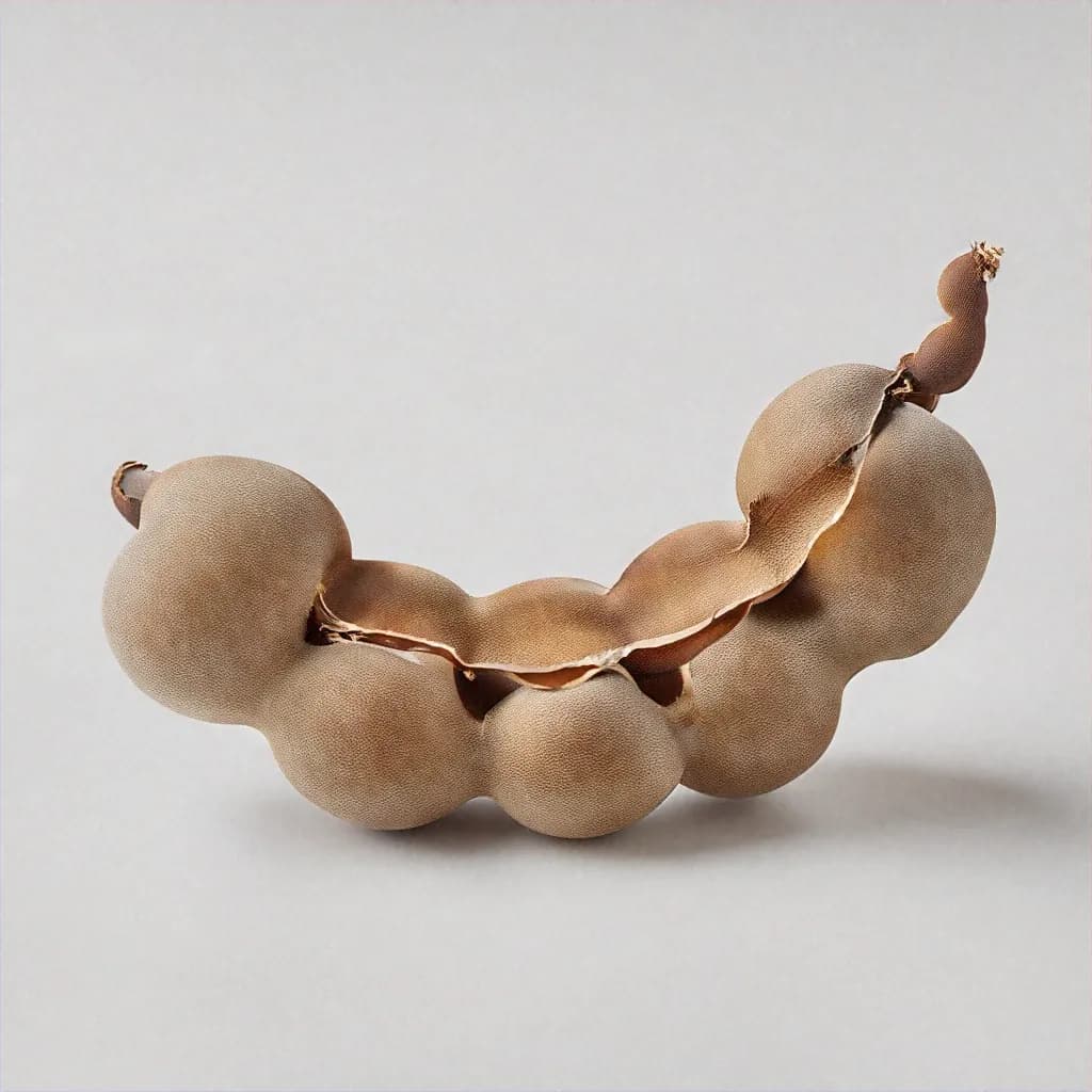 Tamarind - fresh fruit image for easy identification