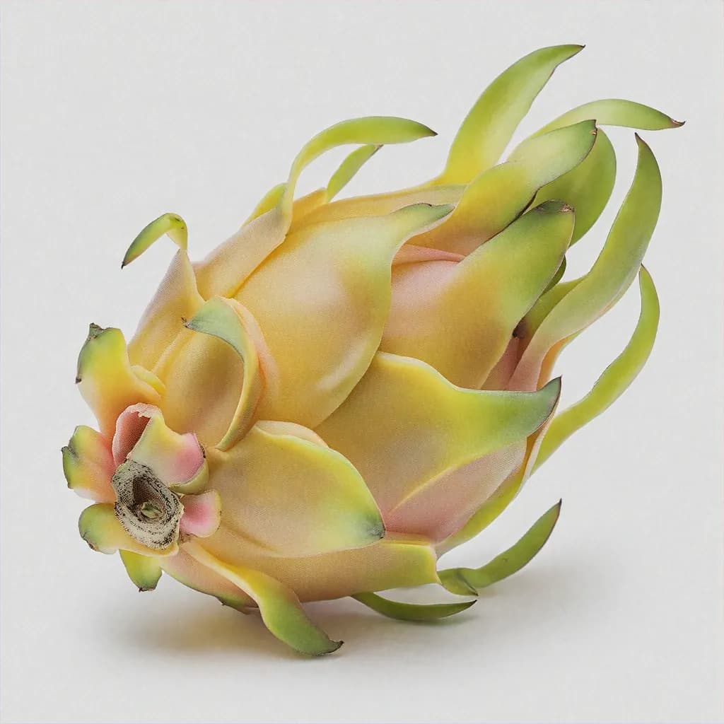 Yellow Dragon Fruit - fresh fruit image for easy identification