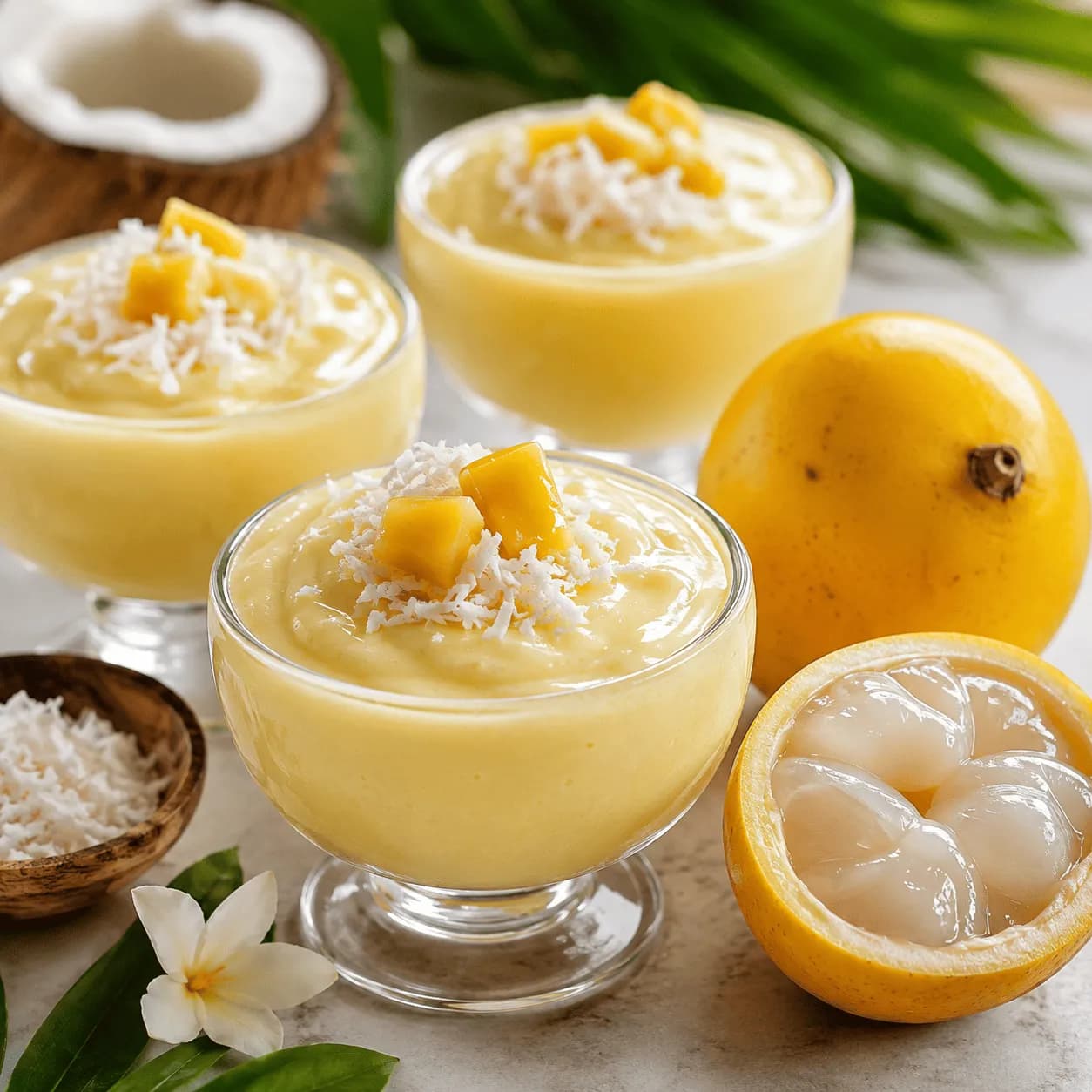 Abiu Coconut Pudding