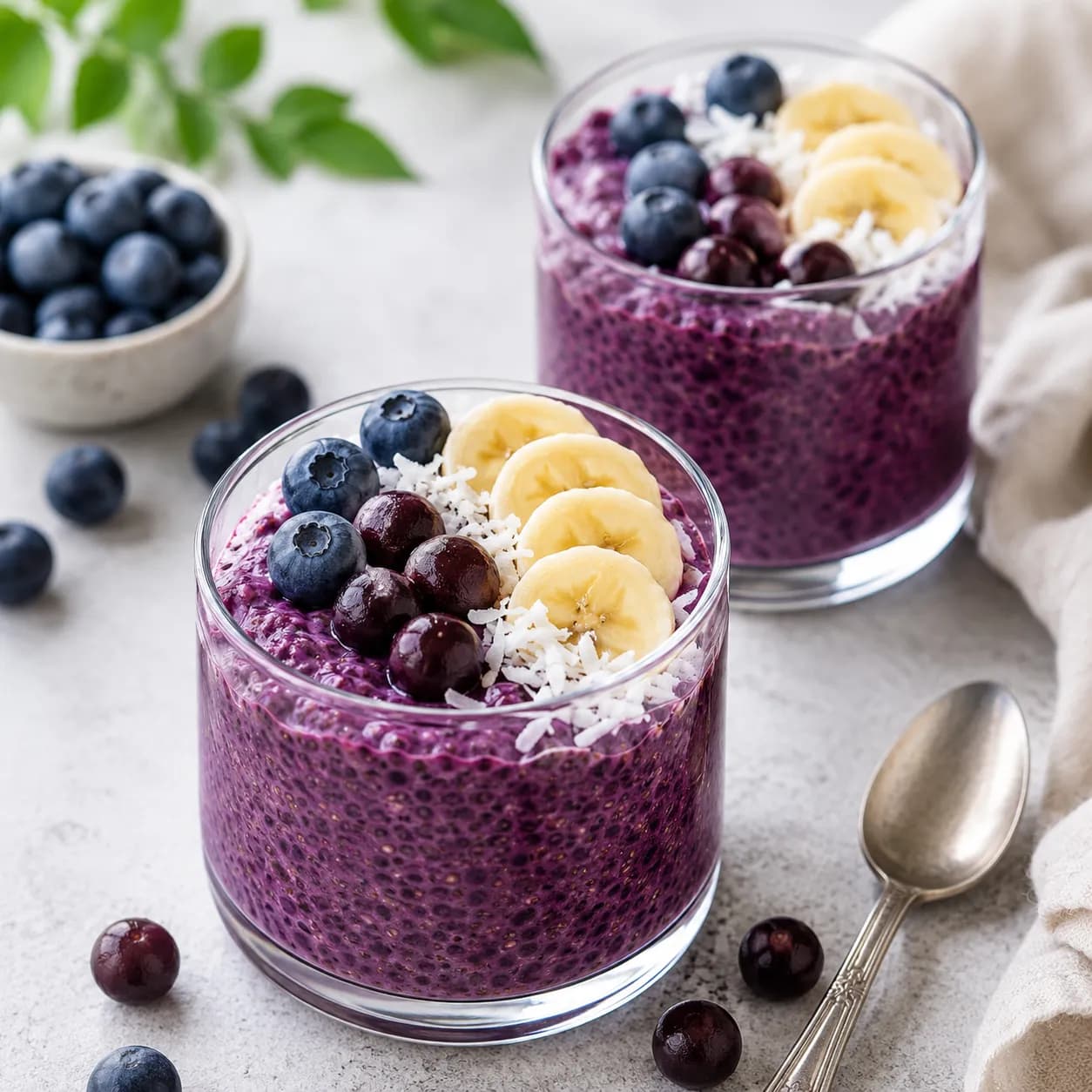 Acai Berry Chia Pudding