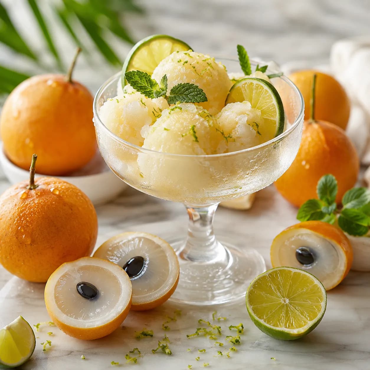 Achacha Lime Sorbet