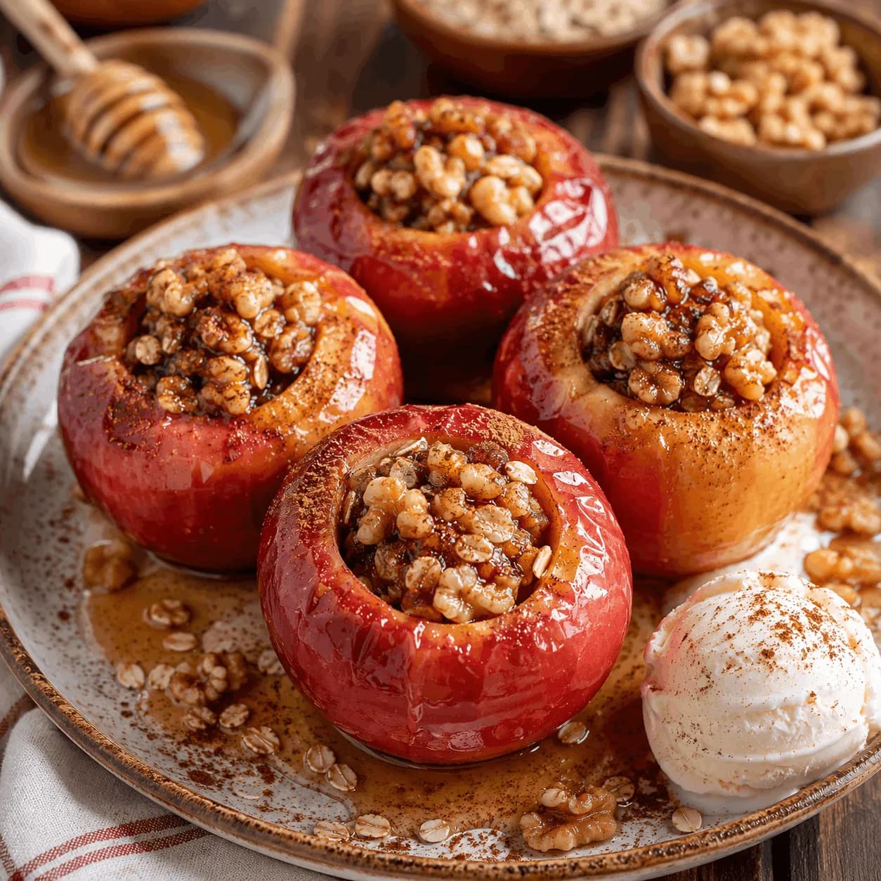Baked Cinnamon Red Apples