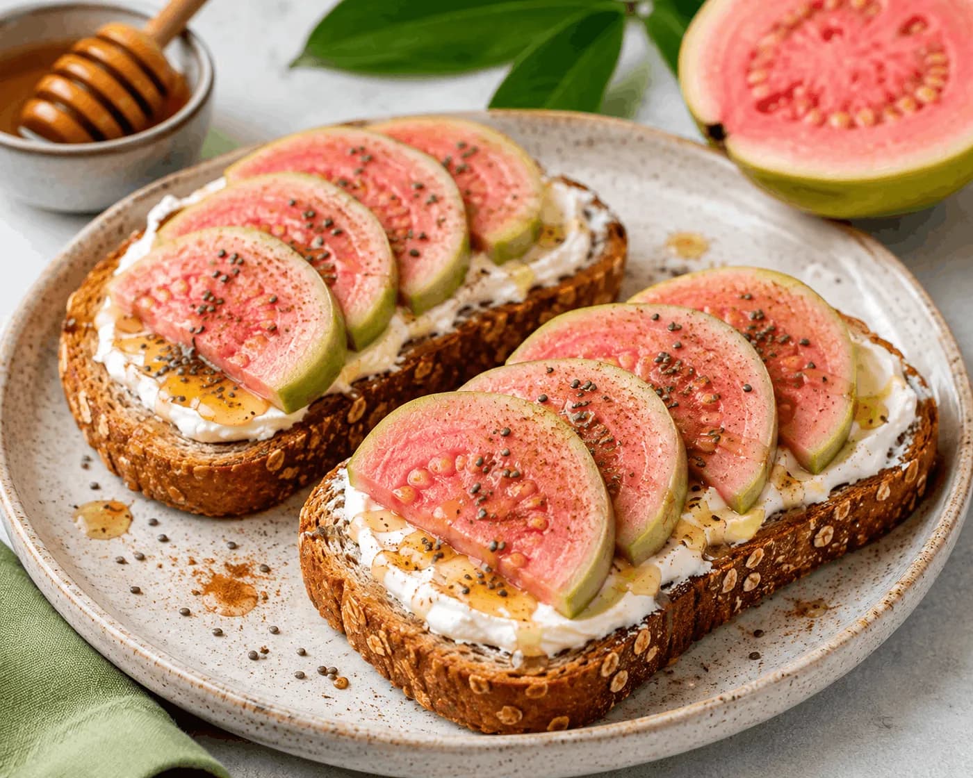 Guava Cream Cheese Toast