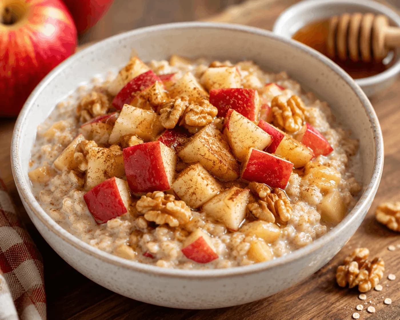 Red Apple Cinnamon Oatmeal