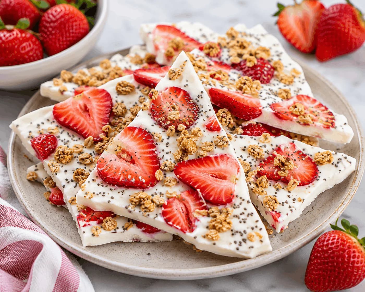 Strawberry Yogurt Bars