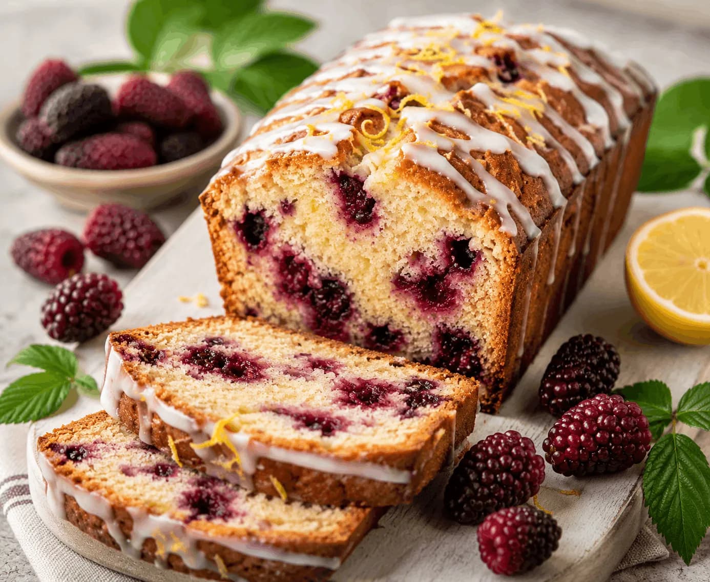 Tayberry Lemon Loaf